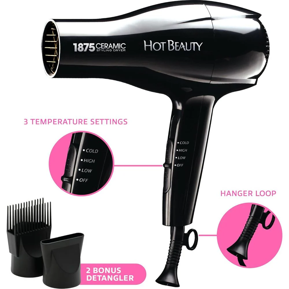 Hot Beauty 1875W Ceramic Styling Dryer - Image 2