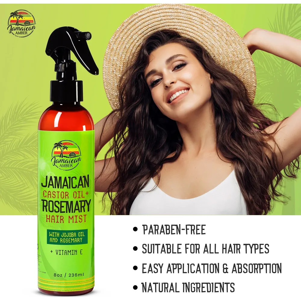 Mitchell Brand Jamaican Castor Oil and Rosemary Leave-In Hair Mist - Image 4