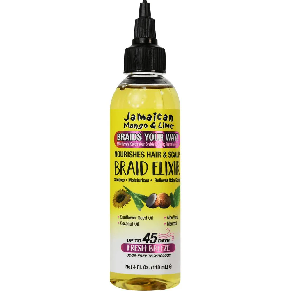 Jamaican Mango & Lime Braid Elixir - Anti-Frizz Scalp Treatment 4oz