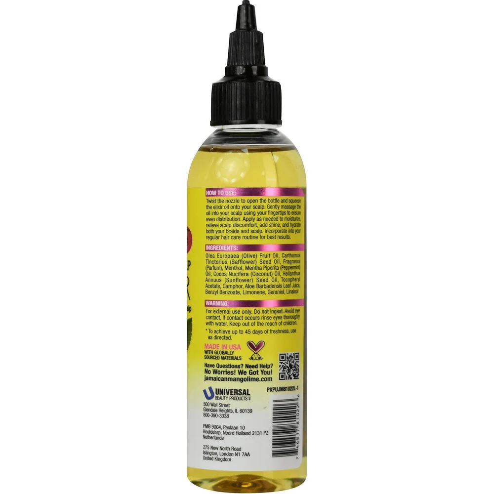 Jamaican Mango & Lime Braid Elixir - Anti-Frizz Scalp Treatment 4oz - Image 2