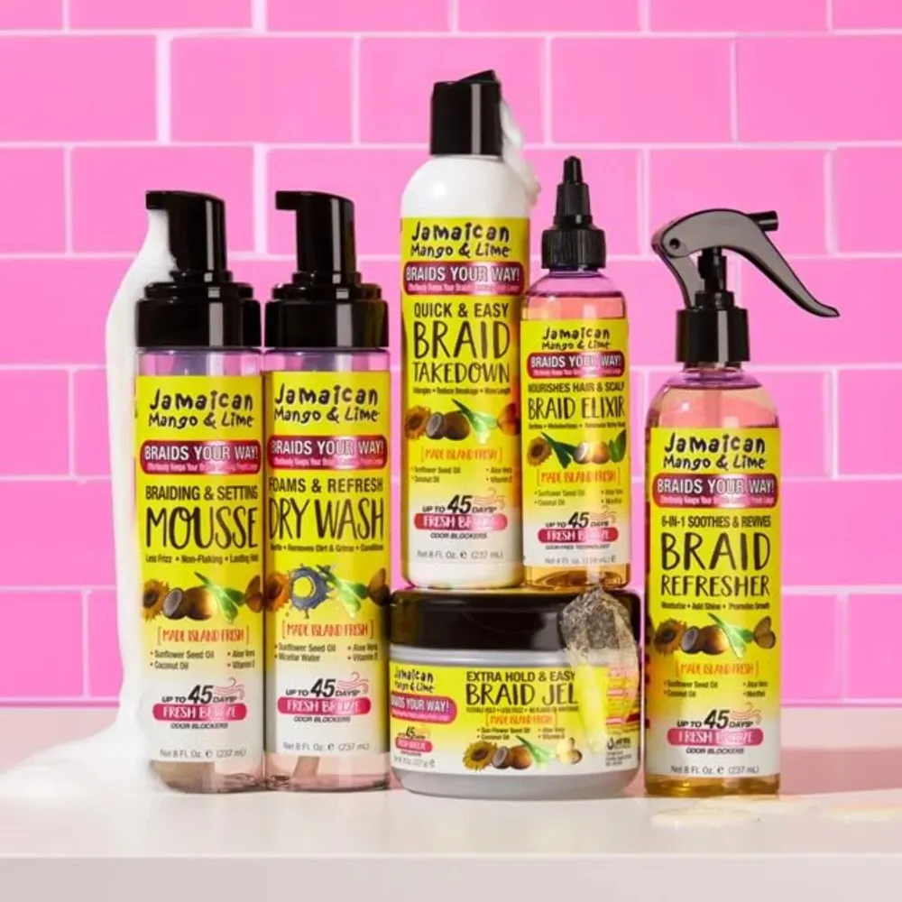 Jamaican Mango & Lime Braid Your Way Micellar Water Foam Cleanser - 8oz - Image 5