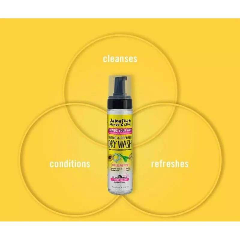 Jamaican Mango & Lime Braid Your Way Micellar Water Foam Cleanser - 8oz - Image 3