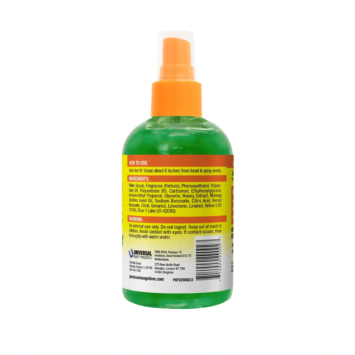 Jamaican Mango & Lime Hair N' Cense Spray - Moringa & Honey 4oz - Image 3