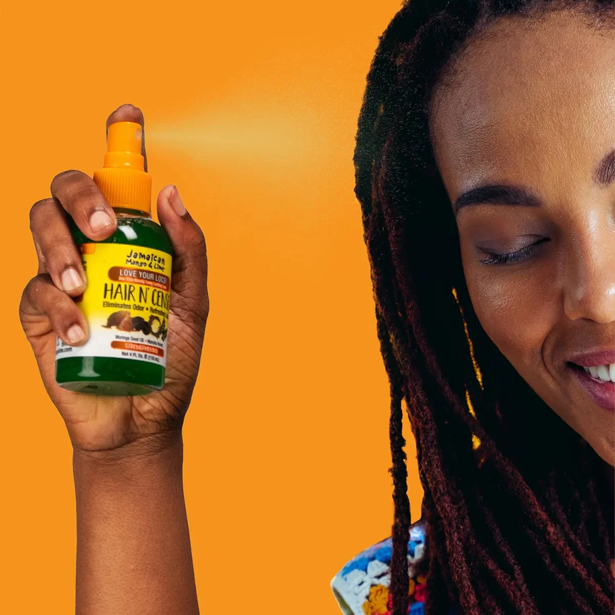 Jamaican Mango & Lime Hair N' Cense Spray - Moringa & Honey 4oz - Image 6