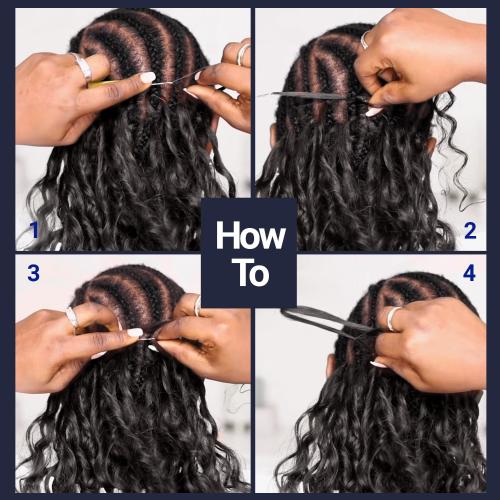 Janet Collection Encore La Vie Feather Crochet Human Hair Blend Deep β 18β³ - Image 5