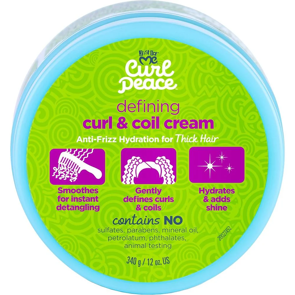 Just For Me Curl Peace Defining Curl & Coil Cream โ 12 oz - Image 4