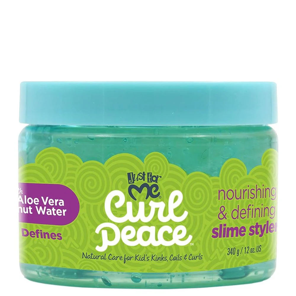 Just for Me Curl Peace Slime Styler – Moisture-Rich Gel – 12 oz