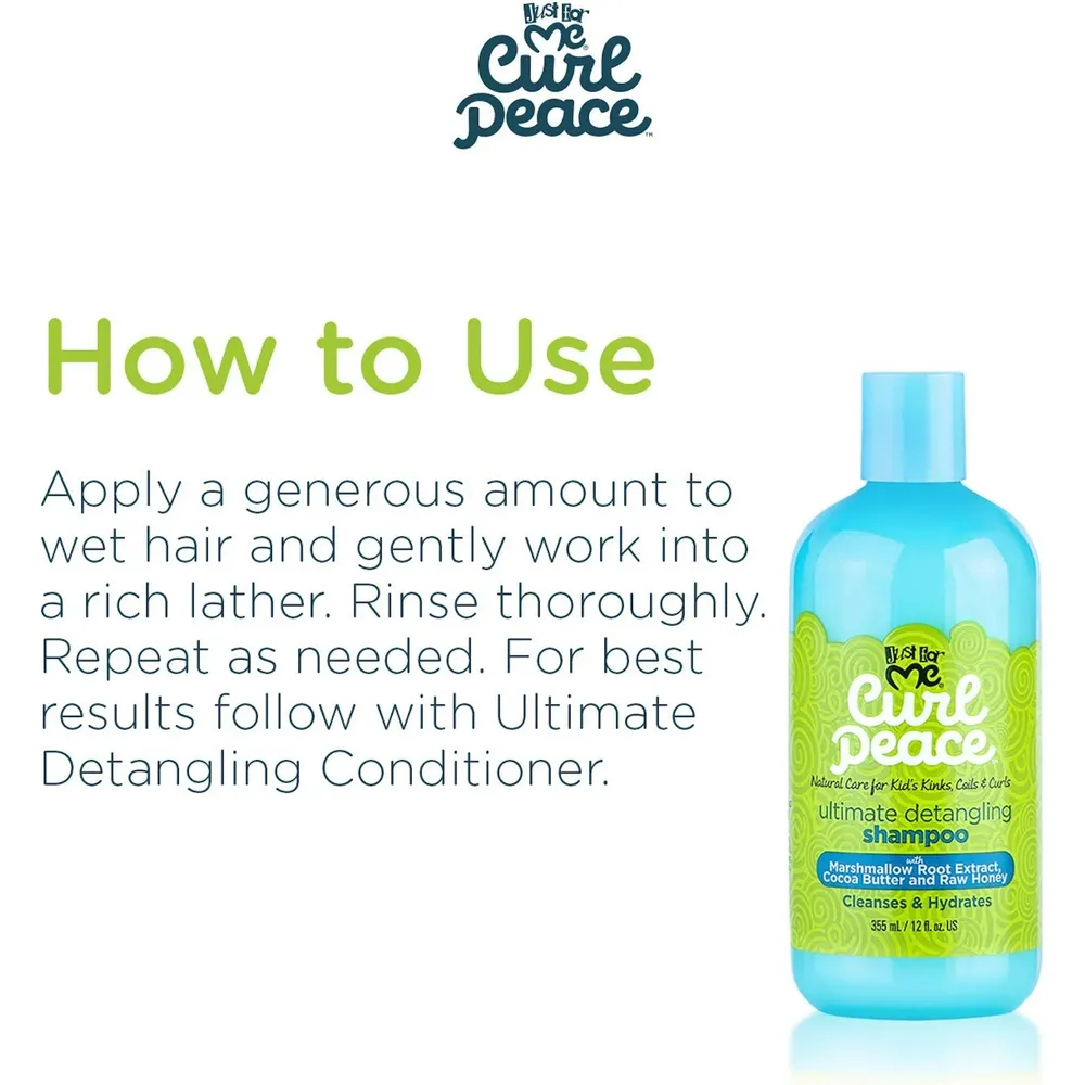 Just For Me Curl Peace Ultimate Detangling Shampoo β 12 fl oz - Image 4