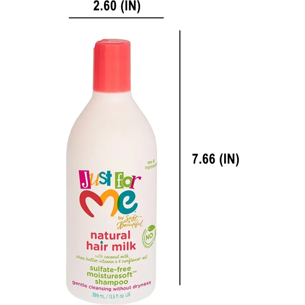 Just For Me Hair Milk Sulfate-Free Moisturizing Shampoo – 13.5 fl oz - Image 4