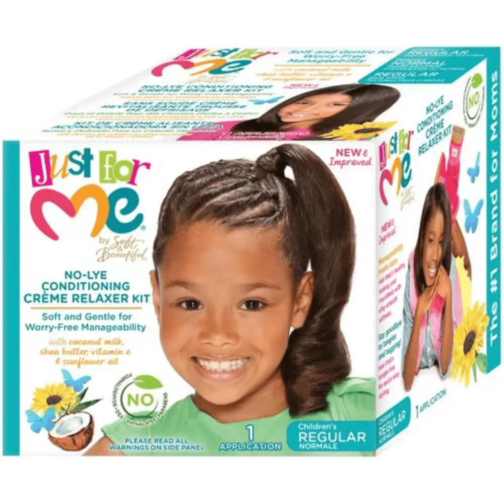 Just for Me No-Lye Relaxer Kit - Regular & Super Strength 1 Application