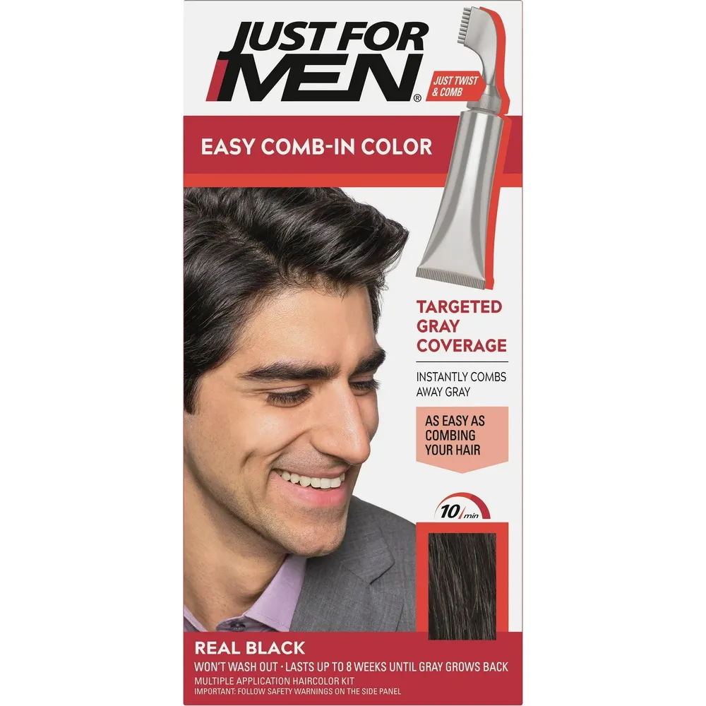 Just For Men Easy Comb-In Hair Color for Men with Applicator - Image 3