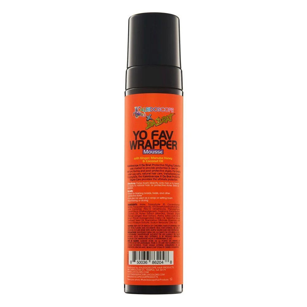 Kaleidoscope Da Brat Yo Fav Wrapper Mousse - Moisturizing All Hair 8 Oz - Image 2