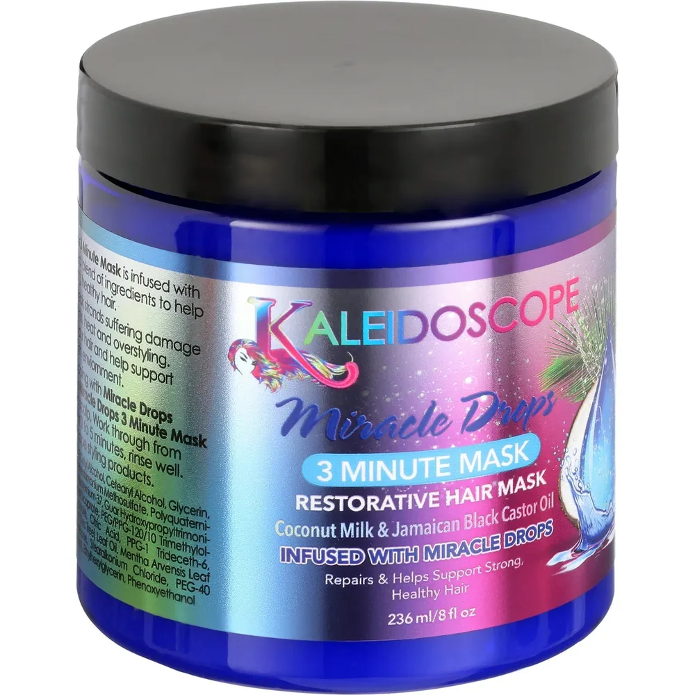 Kaleidoscope Miracle Drops 3 Minute Hair Mask - Coconut Milk Castor Oil 8 Oz - Image 2