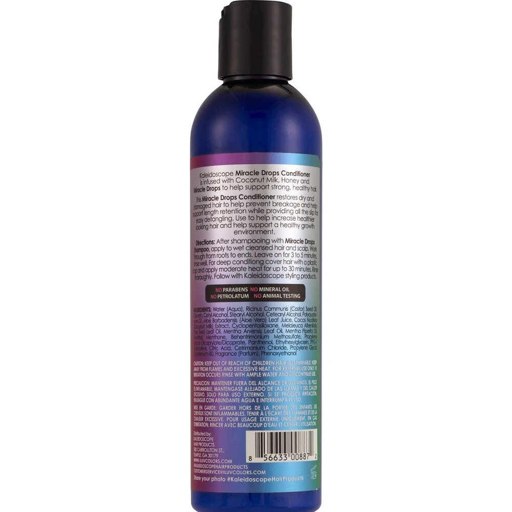 Kaleidoscope Miracle Drops Conditioner - Frizzy Hair Coconut Milk 8 Oz - Image 2