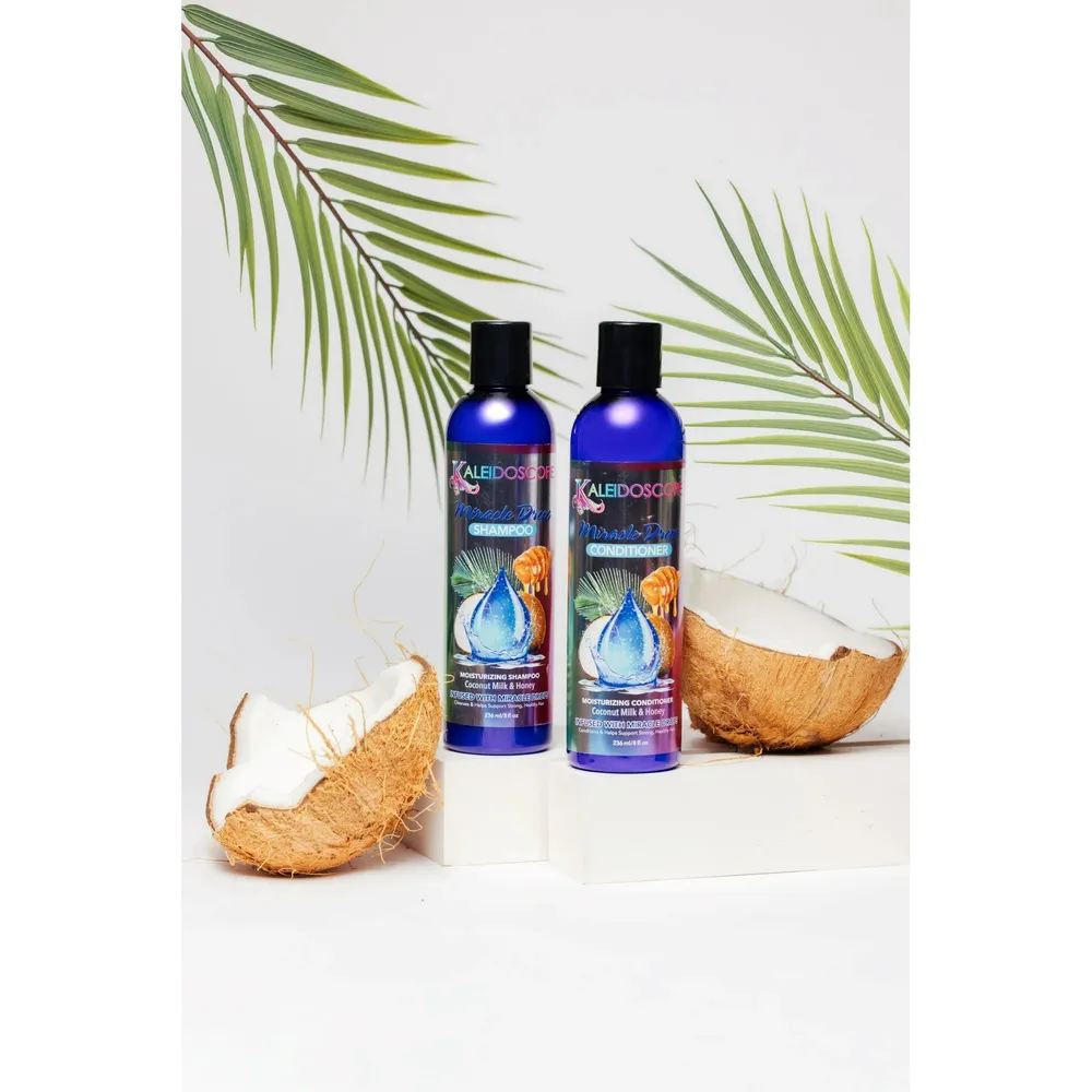 Kaleidoscope Miracle Drops Conditioner - Frizzy Hair Coconut Milk 8 Oz - Image 3