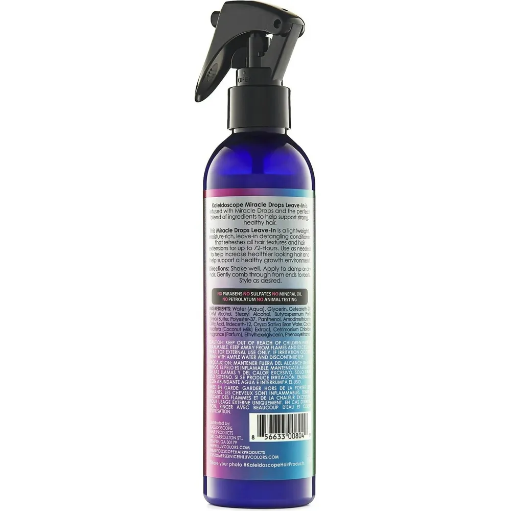 Kaleidoscope Miracle Drops Leave-In Conditioner Spray - Coconut Milk Shea Butter 8 Oz - Image 2