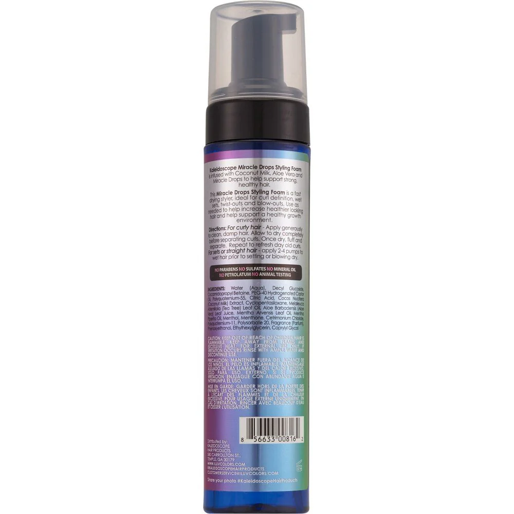 Kaleidoscope Miracle Drops Styling Foam – 8 fl oz - Image 3