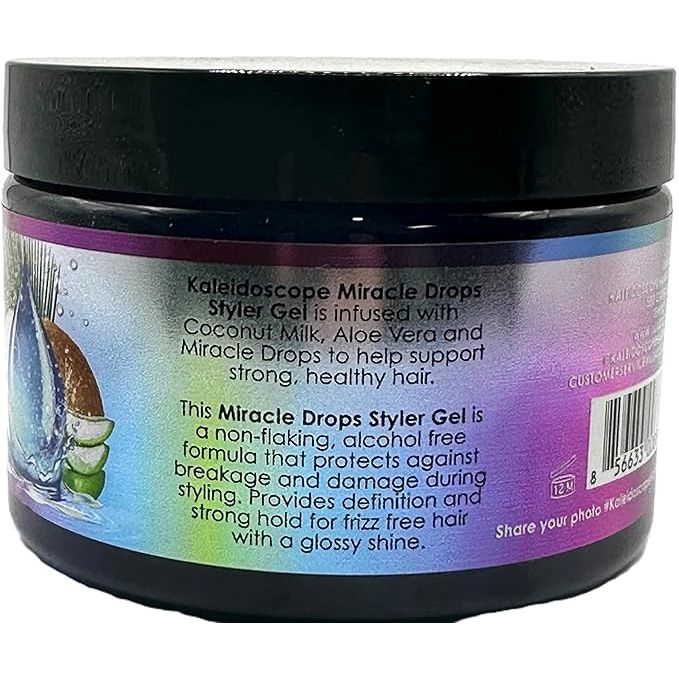 Kaleidoscope Miracle Drops Styling Gel - Strong Hold Coconut Milk 12 Oz - Image 2