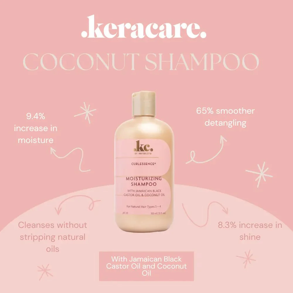 KeraCare CurlEssence Hair Care Trio - Shampoo Conditioner Co-Wash 8oz - Image 3