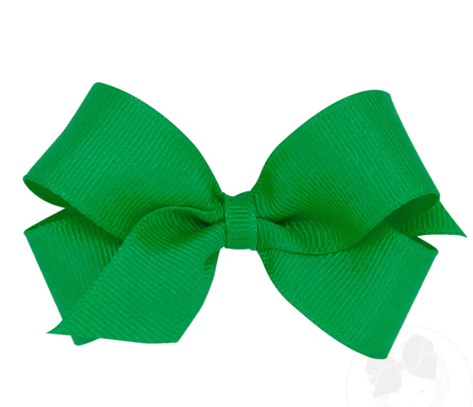 Kids Mini Classic Grosgrain Hair Bow - Plain Wrap - Image 10