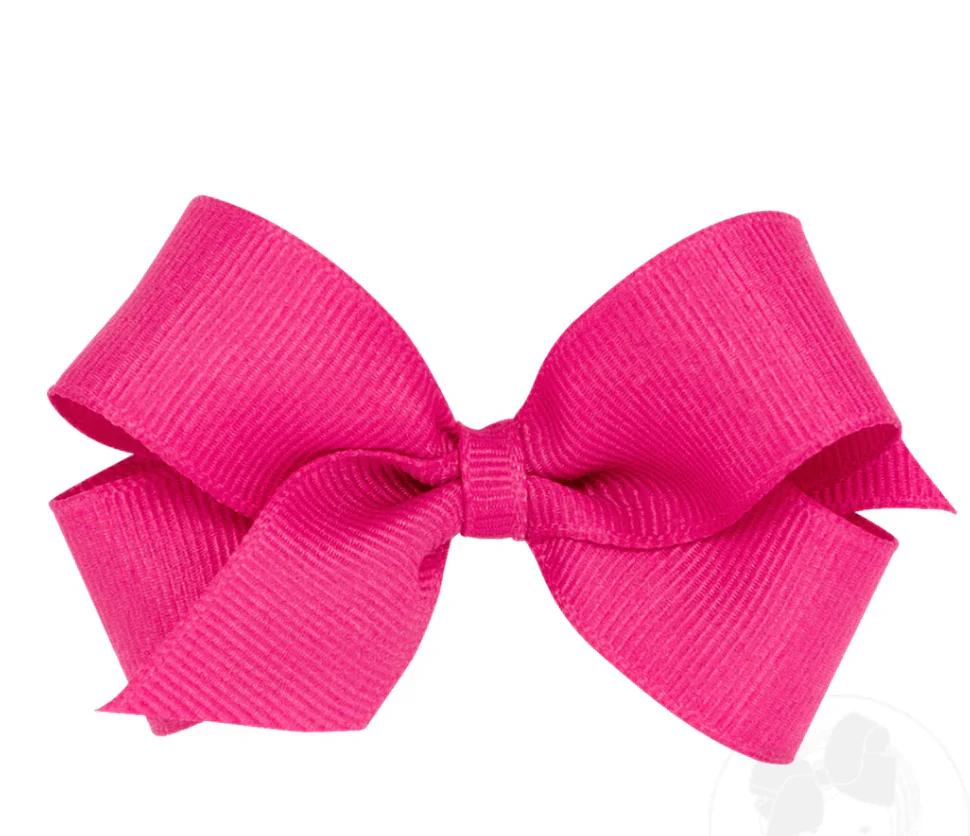Kids Mini Classic Grosgrain Hair Bow - Plain Wrap - Image 12
