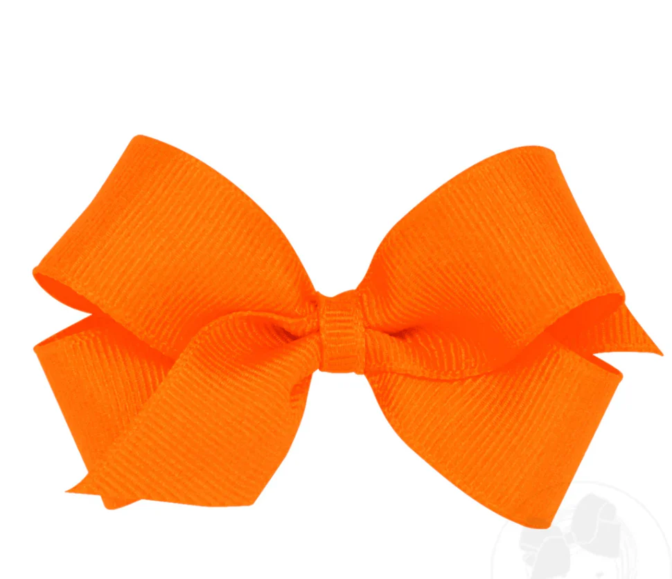 Kids Mini Classic Grosgrain Hair Bow - Plain Wrap - Image 15