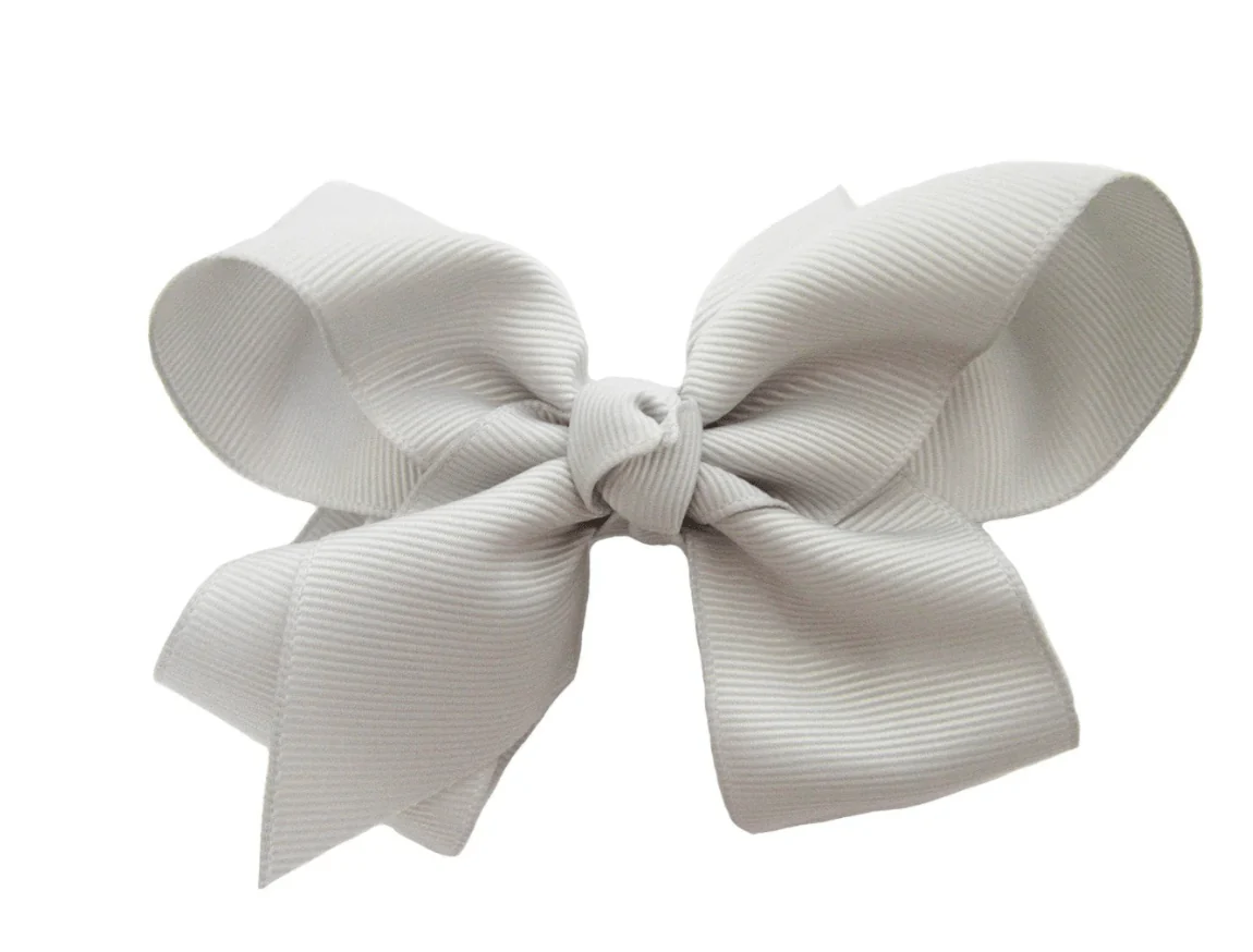 Kids Mini Classic Grosgrain Hair Bow - Plain Wrap - Image 3