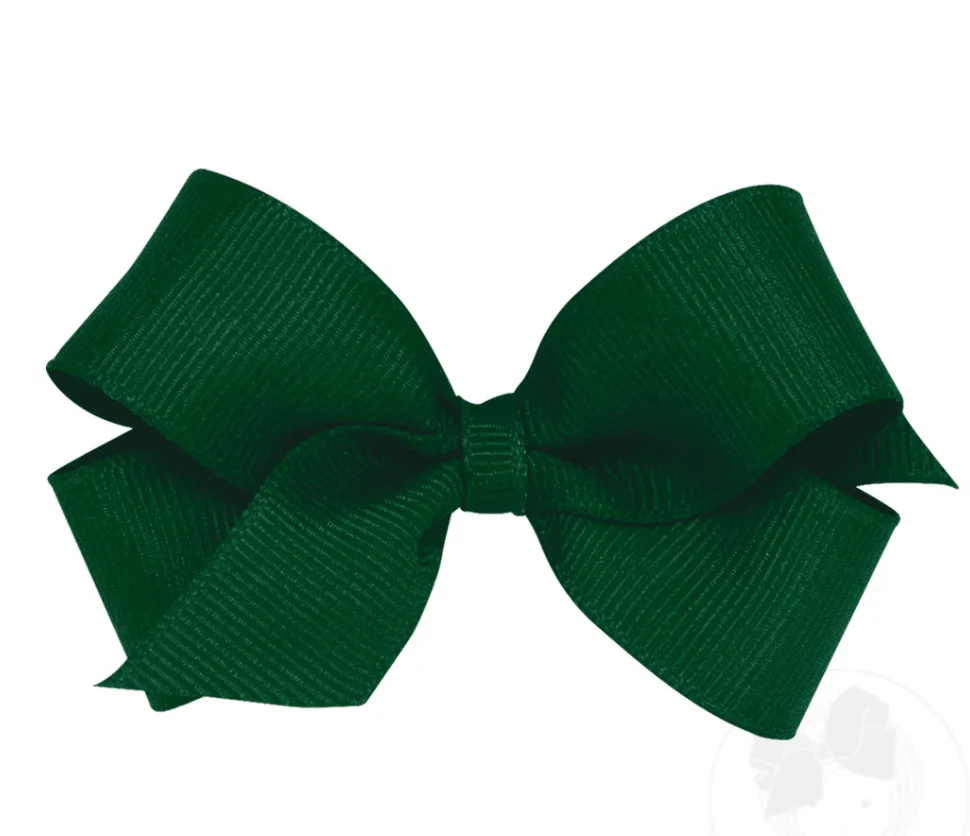 Kids Mini Classic Grosgrain Hair Bow - Plain Wrap - Image 4