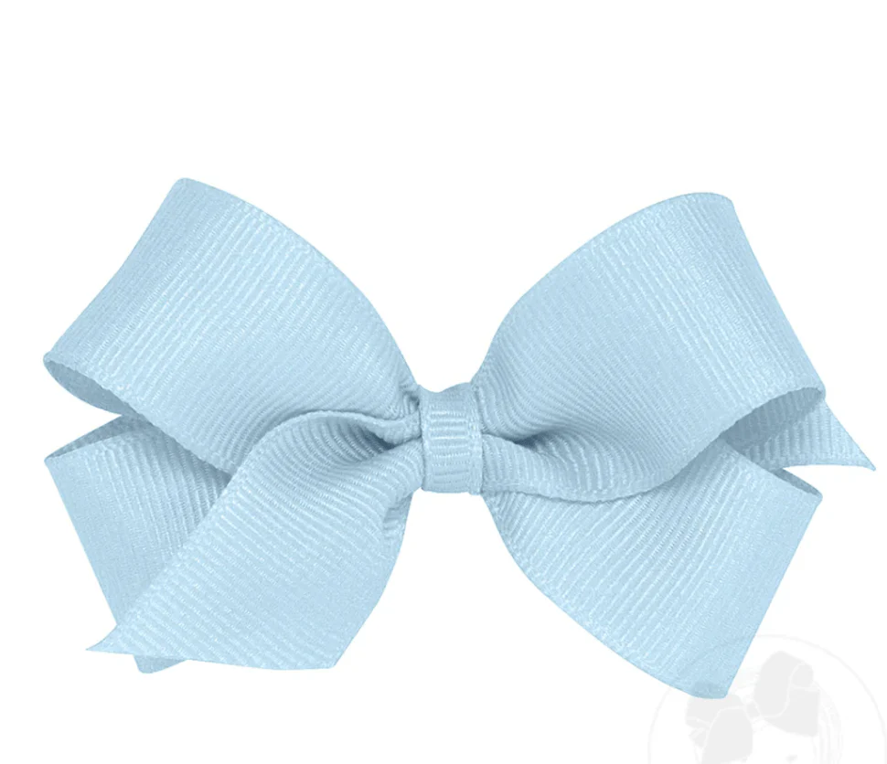 Kids Mini Classic Grosgrain Hair Bow - Plain Wrap - Image 6