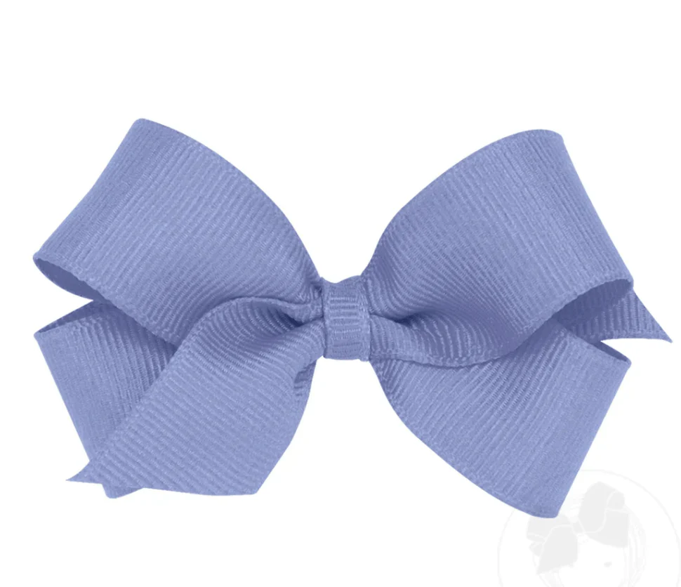 Kids Mini Classic Grosgrain Hair Bow - Plain Wrap - Image 8