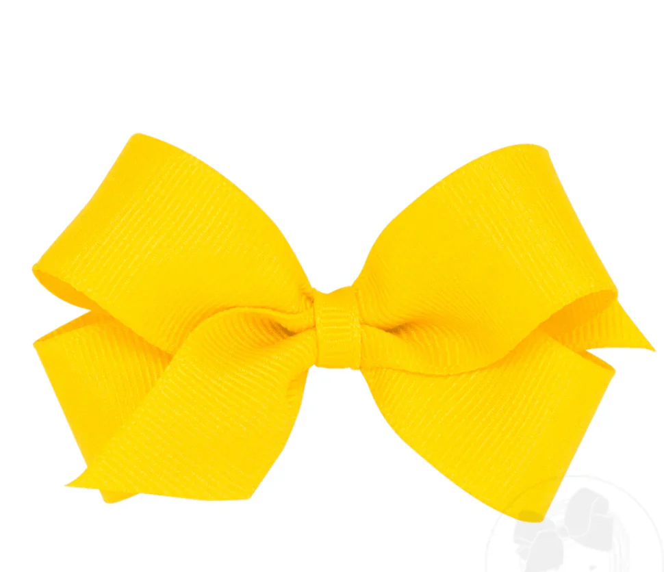 Kids Mini Classic Grosgrain Hair Bow - Plain Wrap - Image 9