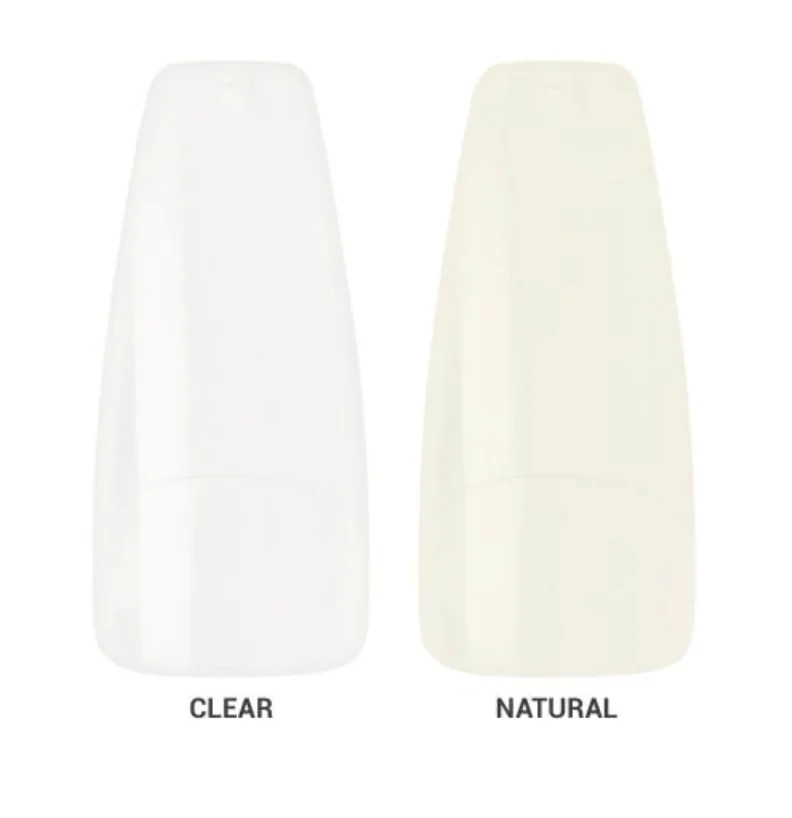 KISS 20 Tips Clear Coffin Nails โ TN01 - Image 2