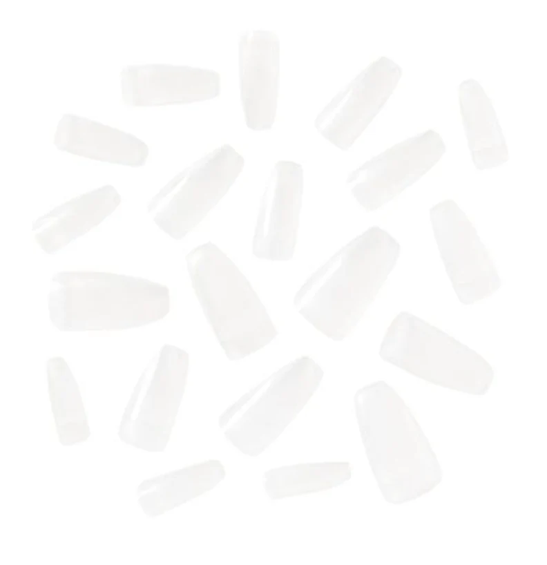 KISS 20 Tips Clear Coffin Nails โ TN01 - Image 3