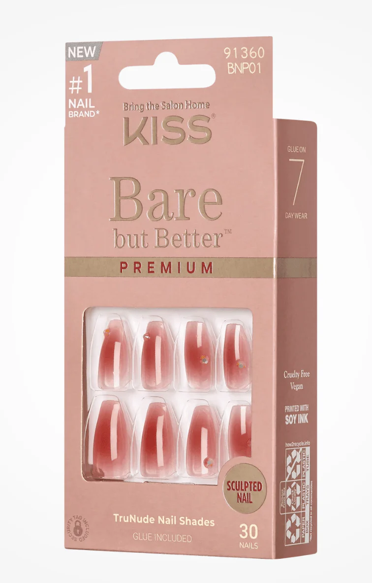 KISS Bare but Better Premium Nails – TruNude Shades - Image 9