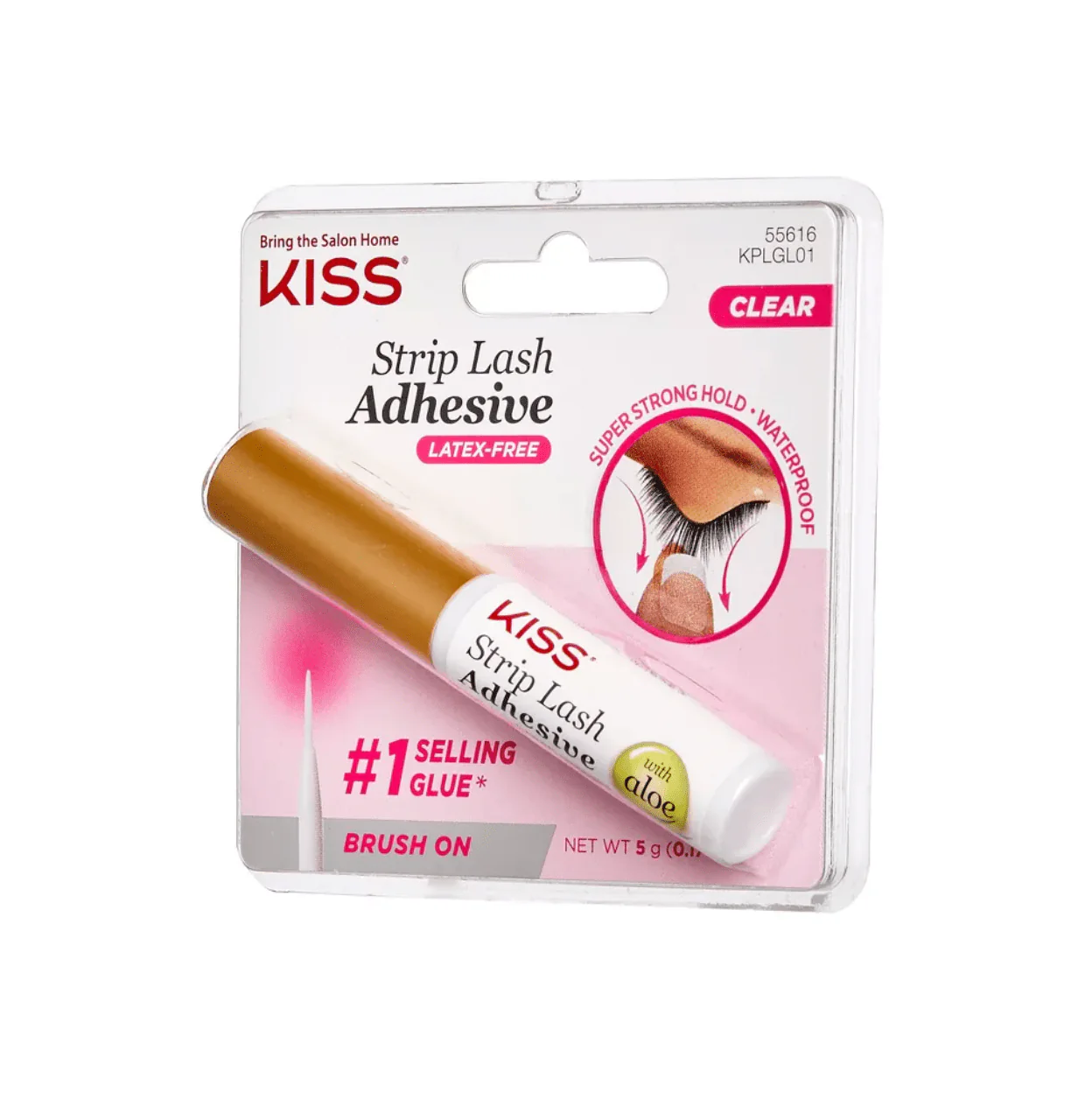 KISS Brush-On False Eyelash Adhesive Clear – 0.17oz - Image 5
