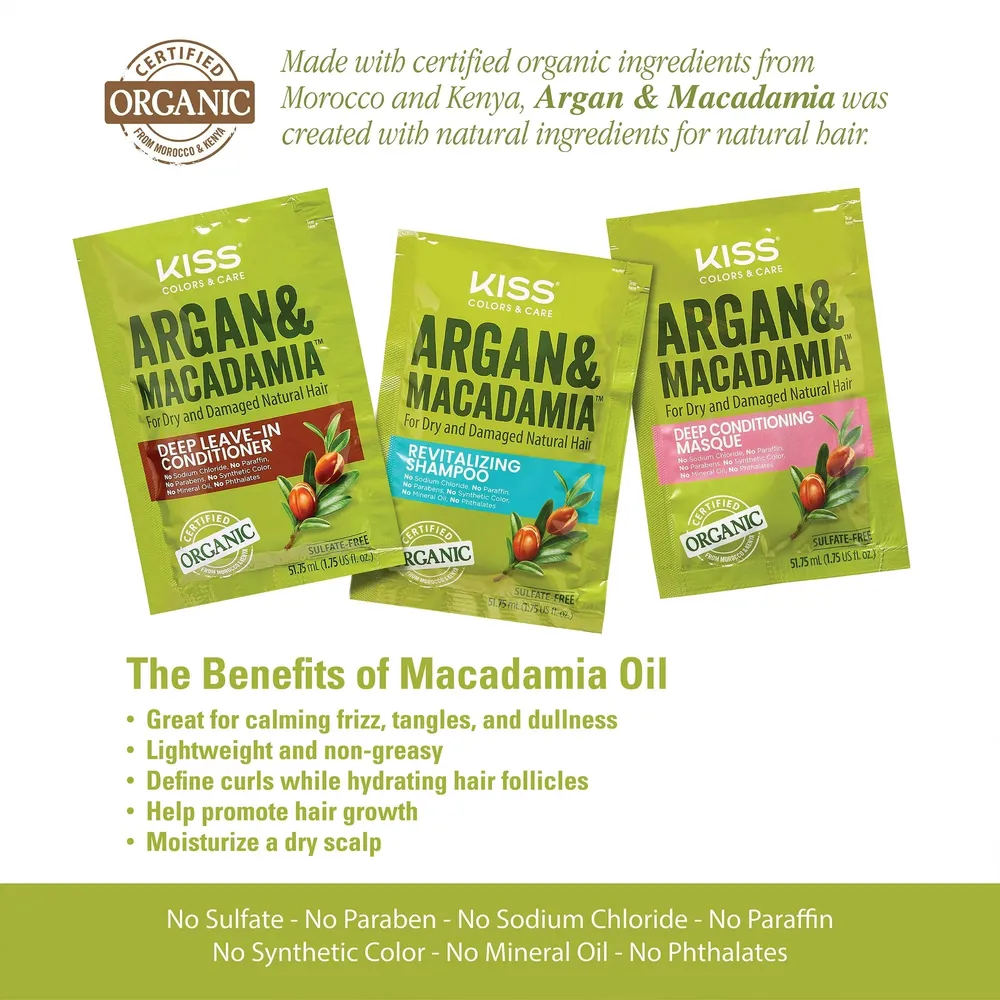 Kiss Colors & Care β Argan Macadamia Travel Sachets - Image 7