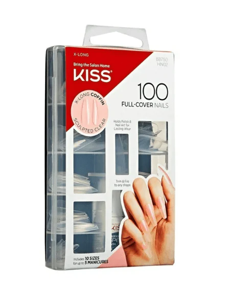 KISS Nail Tips Natural Finish – 100 Tips - Image 10