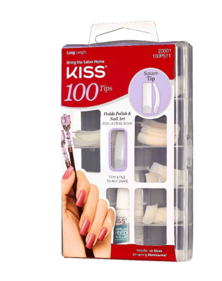 KISS Nail Tips Natural Finish – 100 Tips - Image 2