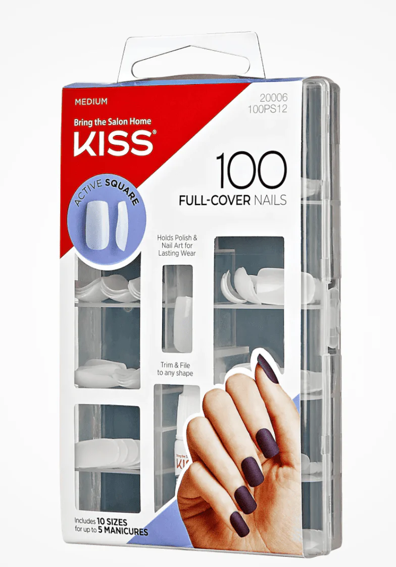 KISS Nail Tips Natural Finish – 100 Tips - Image 3