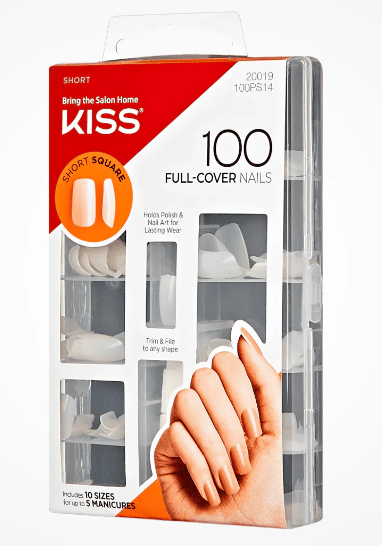 KISS Nail Tips Natural Finish – 100 Tips - Image 4