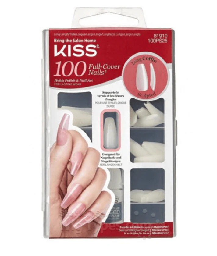 KISS Nail Tips Natural Finish – 100 Tips - Image 8