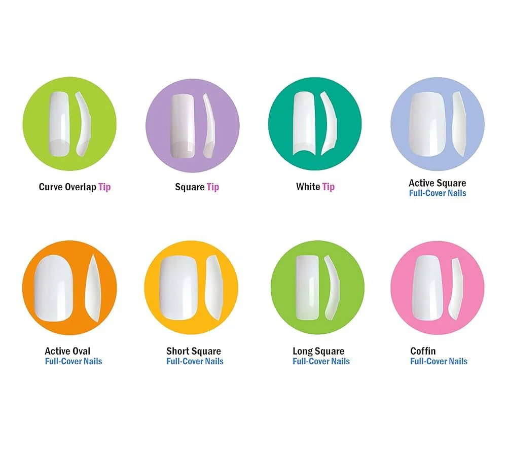 KISS Curve Overlap Nail Tips Natural Finish – 20 Tips - Image 3