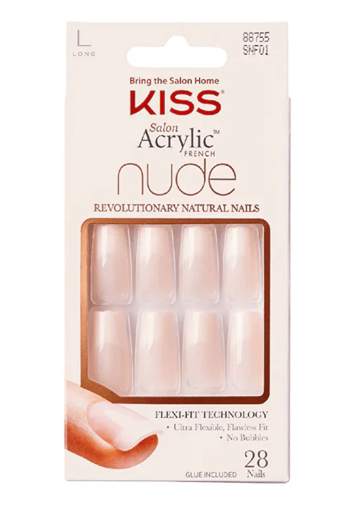 KISS Gel Fantasy & Acrylic French Nude Nails β Premium Finish - Image 3