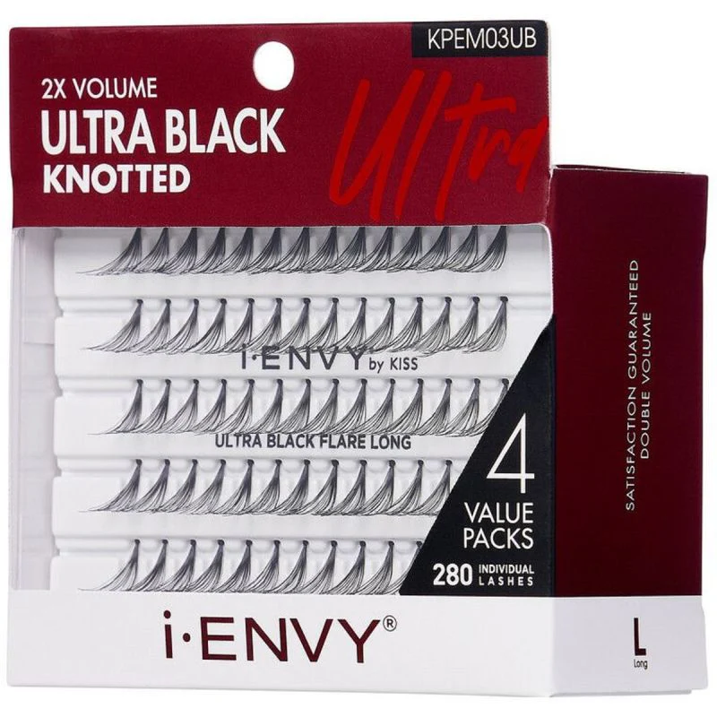 Kiss i-Envy 2X Volume Knot-Free Individual Eyelashes – Multipack - Image 2
