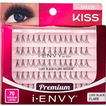 KISS i-Envy Luxe Black Flare Individual Lashes – 70pc - Image 3
