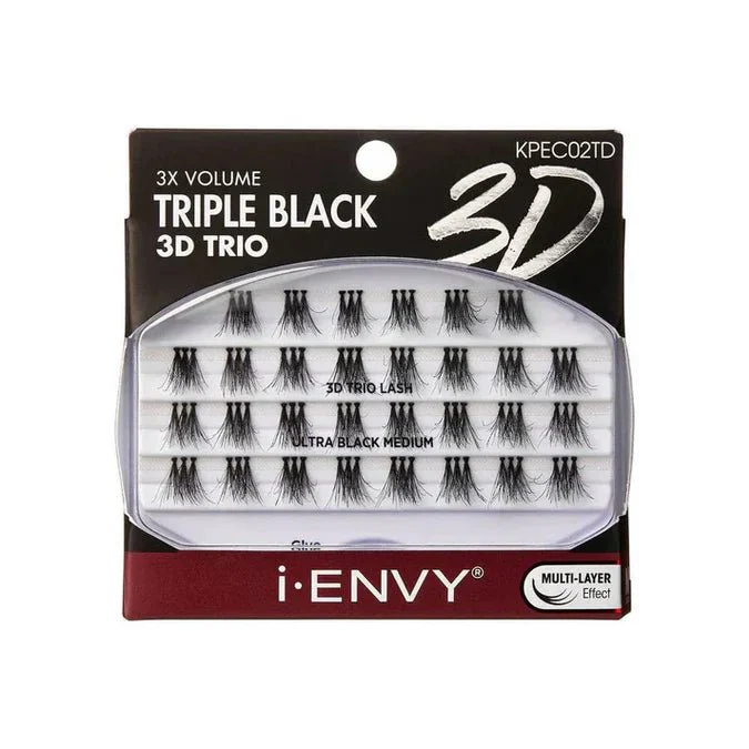 KISS I-Envy Trio Triple Black Lash Cluster