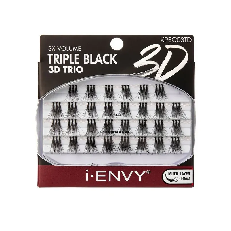 KISS I-Envy Trio Triple Black Lash Cluster - Image 2