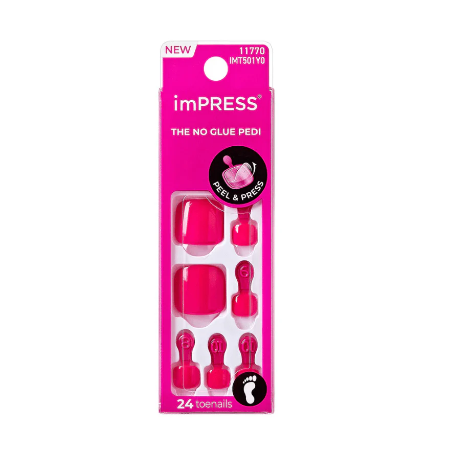 KISS imPRESS No Glue Pedi French Tip – 30 Pcs - Image 2