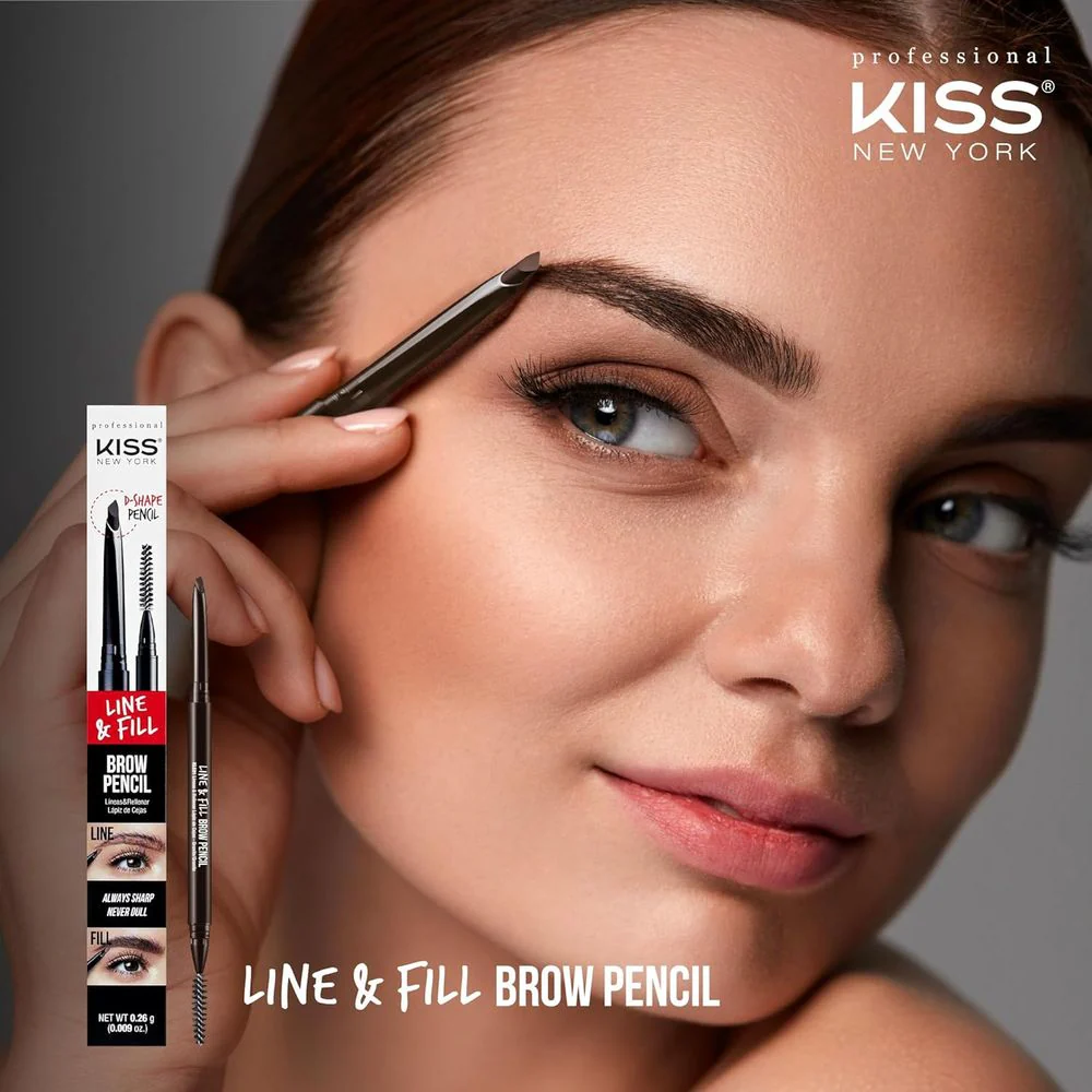 KISS Line & Fill Brow Pencil – 0.26g - Image 3