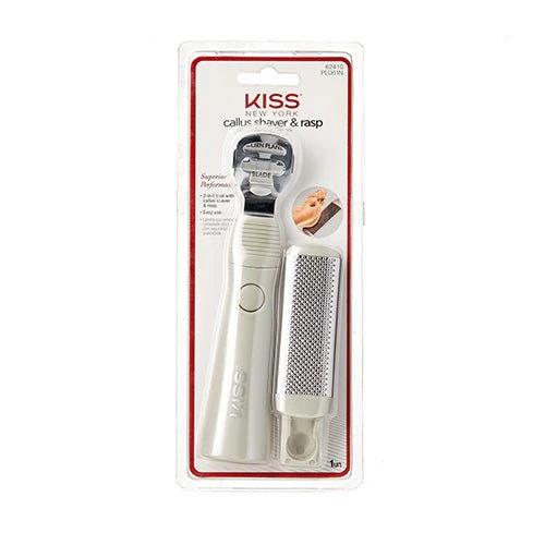 KISS NEW YORK Callus Shaver & Rasp β 2-In-1 Tool for Soft, Smooth Feet